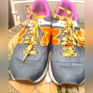 Groovy Colors New Balance Sneakers. 9.5. Multi-colored. One Wear. Like New Soles